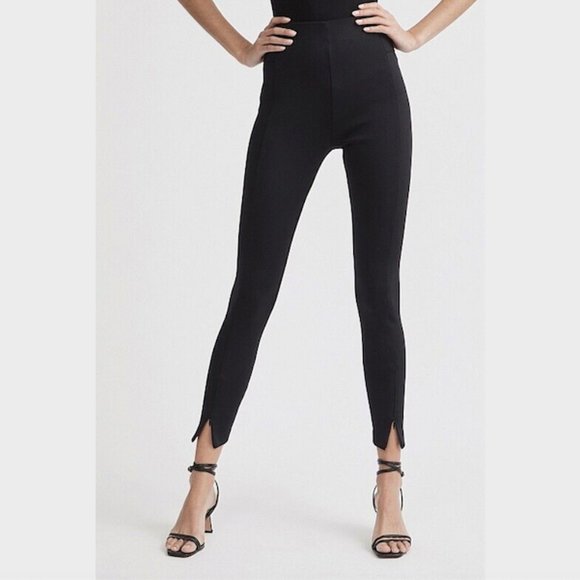 Witchery Pants - SOLD Witchery Black Scuba Pants Size 8 Ankle Zip Fitted Skinny Elastic Waist